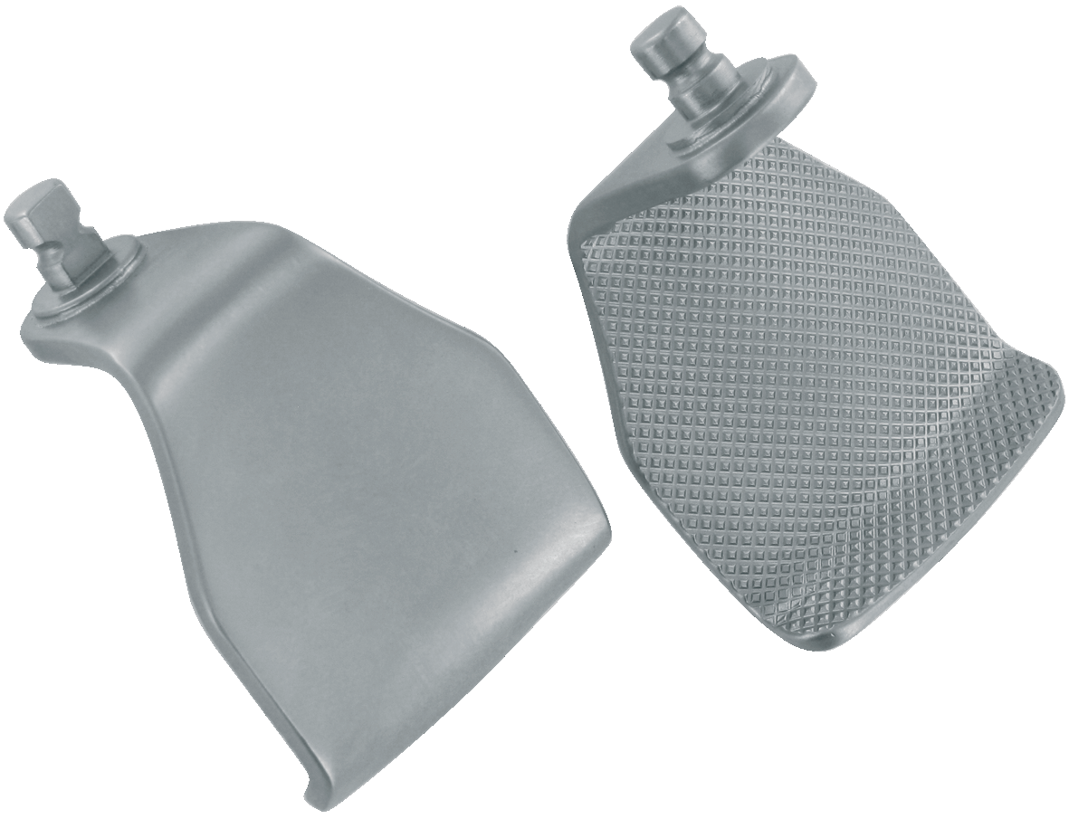 Interchangeable trapezoidal blades (DC82161-30/40/50) — textured surface for secure apposition