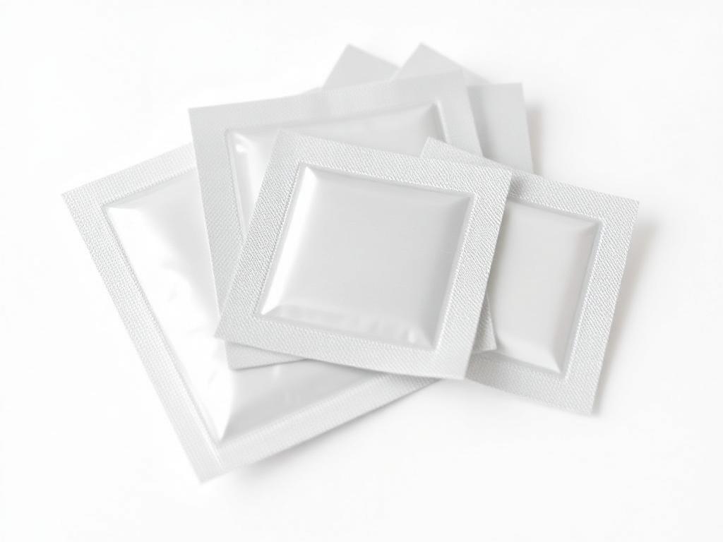 Sterile single-use tissue repair patches in peel-open packaging