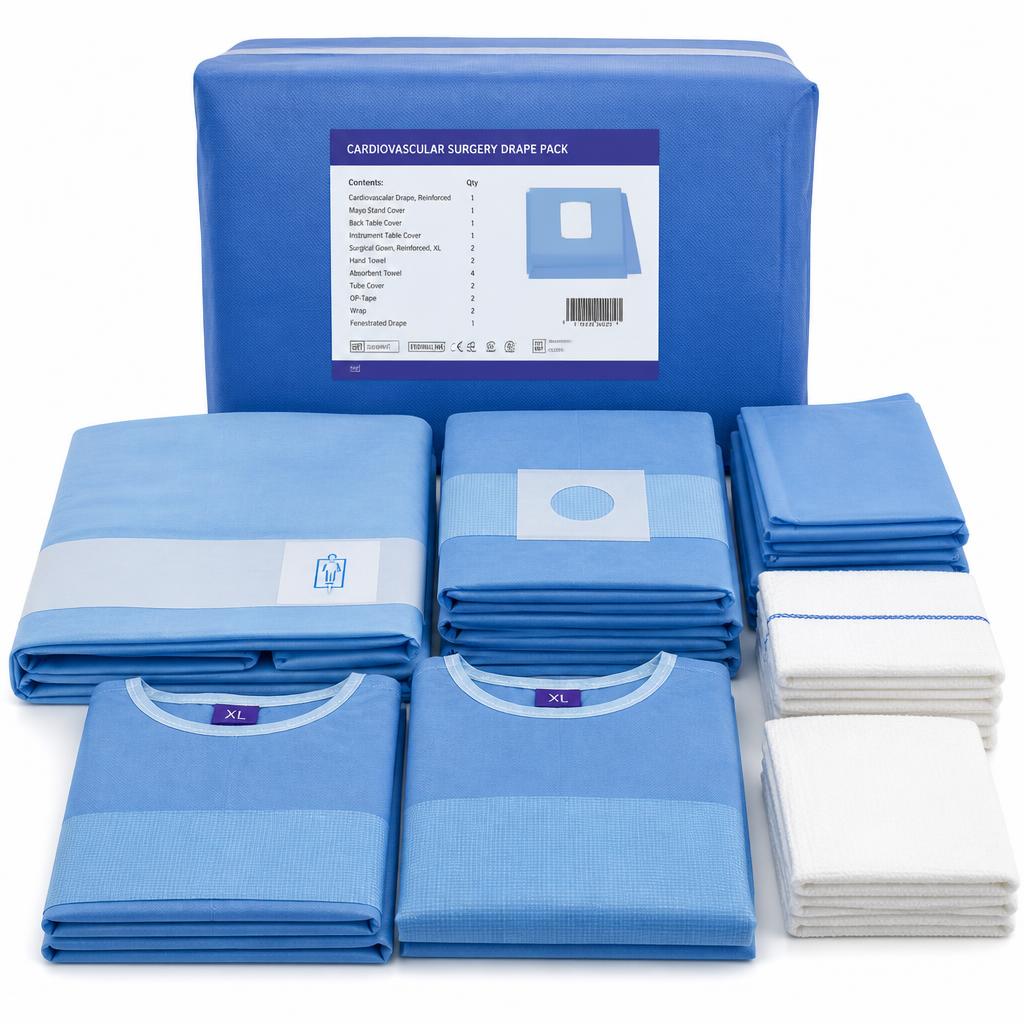Vivamed — Surgical Drapes, Gowns & Procedure Packs — Sterile single-use drapes, gowns and custom procedure packs